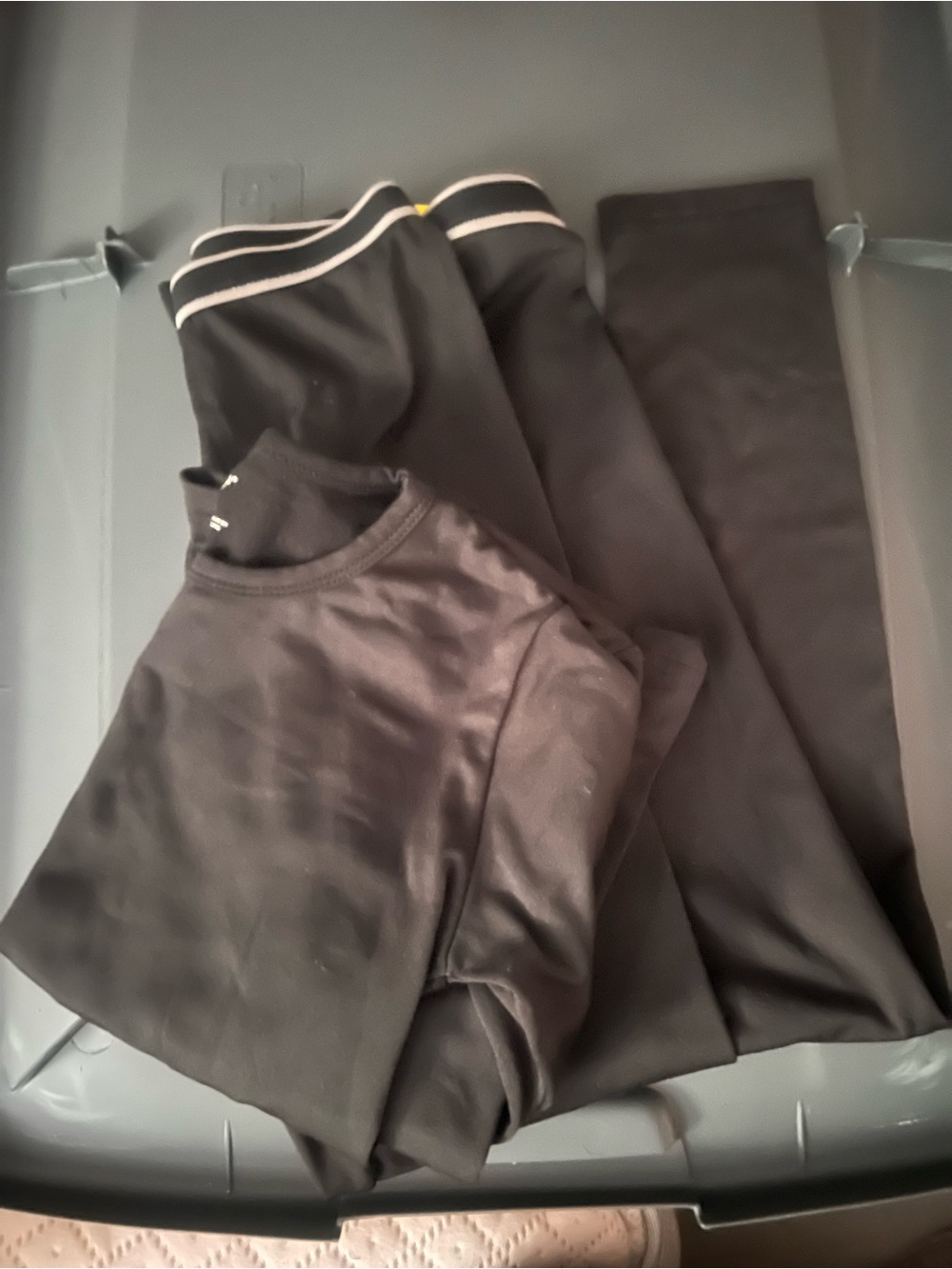 Rocky Black Performance Crewneck Top and pants. Warm base layer